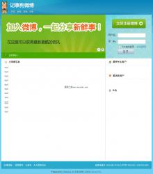 记事狗微博系统 4.7.4 Build 20140922 GBK 演示图